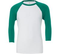 Canvas Camiseta con manga 3/4 para hombre Modelo baseball/Béisbol (BC1332)