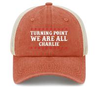 Canvas Cap Punto De Inflexión Todos Somos Charlie Snapback Cap Transpirable Gorra De Sol Papá Moda Gorra De Béisbol Deportiva For Trekking Tennis Aire Libre 55-59Cm