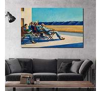 Canvas Home Decor People in the Sun Modular Edward Hopper Pictures Nordic Wall Art Printed Realism Painting Office Modern 30x46cm/12x18in Con marco