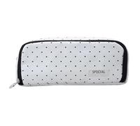 Canvas Pencil Case | Large Capacity Zipper Pouch Organizer 21x5x8.5cm Soft Durable Storage Bag | Stationery Cosmetic Holder | School Office Writing Drawing Supplies Keeper Suitable Students Adults