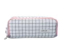Canvas Pencil Case | Large Capacity Zipper Pouch Organizer 21x5x8.5cm Soft Durable Storage Bag | Stationery Cosmetic Holder | School Office Writing Drawing Supplies Keeper Suitable Students Adults