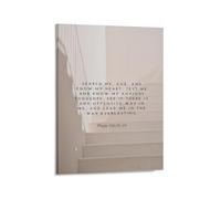Canvas Poster Featuring Psalm 139 23-24, Bible Poetry Wall Art, Inspirational Quote for Farmhouse Decor, Bedroom, Office & Church(Framed,12x18inch(30x45cm))