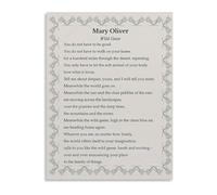 Canvas Print Wild Geese Poem Wall Art Poster for Living Room Bedroom Decor Bohemian Style Nature Inspired Home Decoration Unique(Framed,08x12inch(20x30cm))