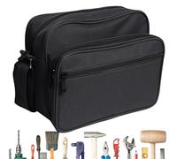 Canvas Tool Bag - Tool Organizer Pouch | Tool Satchel | Tool Organizer Pouch | Thickening Zipper Bag | Large Capacity Bag Canvas For Tools Electricians, Carpenter, Mechanic, Builders