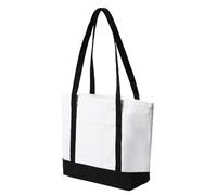Canvas Tote Bag - Canvas Bag | Large Capacity Shopping Pouch Ensures High Load Capacity | Waterproof Lightweight Canvases Tote Bags For Daily, Work, Commute, School, Shopping And Outdoor Use, Negro