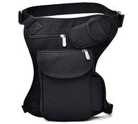 Canvas Waist Pack Tactical Thigh Drop Leg Bag Adjustable Strap Waist Packs for Outdoor Camping Motorcycle Riding Fishing-(Digital Camo)(B)