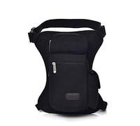 Canvas Waist Pack Tactical Thigh Drop Leg Bag Adjustable Strap Waist Packs for Outdoor Camping Motorcycle Riding Fishing-(Army Green)(B)