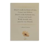 Canvas Wall-Art Vintage Friendship Quote Inspirational Poster for Living Room Bedroom Best Friend Gift(Unframed,08x12inch(20x30cm))