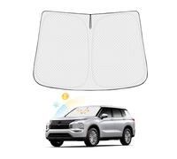 Canvcle Parasol para parabrisas para Mitsubishi Outlander 2022-2025 2026 (no para Outlander Sport) grueso de 6 capas para ventana delantera, protector de visera plegable, bloquea los rayos UV y