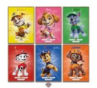canvea Juego de pósteres de la Patrulla Canina, decoración de pared para habitación infantil, idea de regalo para niños, 6 pósteres A3 (Chase, Marshall, Rubble, Skye, Rocky y Zuma)
