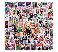 Canverlens Chainsaw Man - Paquete de 100 calcomanías de anime, vinilo, calcomanías para coche, laptop, botellas de agua