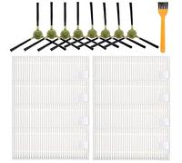 CanYien - Juego de 16 Accesorios de Repuesto compatibles con Robot Aspirador OKP Life K2 K3 y Todos los Robots aspiradores Lefant, Incluyendo Modelo M201, T800, U180, 8 cepillos Laterales, 8 filtros