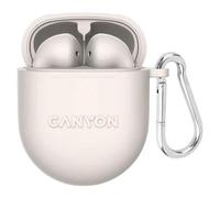 CANYON Auriculares Bluetooth TWS-6, Color Beige