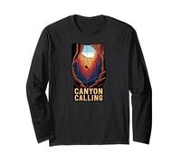 Canyon Calling Rappel Outdoor Adventure Exploration Manga Larga