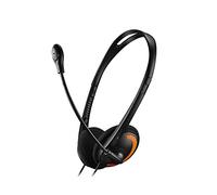CANYON CHS01BO - Auriculares para Ordenador portátil, Compatible con Skype, Color Negro