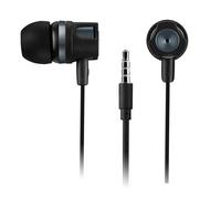 CANYON Auriculares estéreo con micrófono, Sonido de Graves Profundos, cableado en la Oreja, Longitud del Cable 1,2 m (Negro/Rojo)