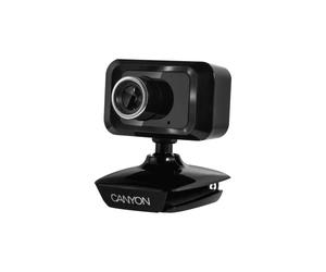 CANYON CNE-CWC1 1.3MP 1600 x 1200Pixeles USB 2.0 Negro cámara Web - Webcam (1,3 MP, 1600 x 1200 Pixeles, 30 pps, USB 2.0, Negro, Clip/Soporte)