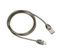 Canyon CNS-USBM5DG Cable MicroUSB a USB Macho/Macho 1m Gris Metalizado