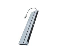 Docking Usb Tipo-c Canyon Cns-hds90/ 1 Vga/ 2 Hdmi/ 1 Displayport/ 3 Usb/ 1 Rj45/ 1 Audio/ 2 Usb Tipo-c/ 1 Lector Tarjetas