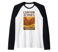 Canyon Echoes Camisa Echo Amphitheatre Red Rock Nuevo México Camiseta Manga Raglan