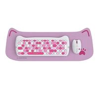 CANYON HSET-W6 Juego de Teclado y ratón con Alfombrilla Rosa
