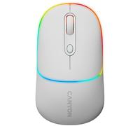 CANYON MW-22 - Ratón inalámbrico RGB 2 en 1, color blanco