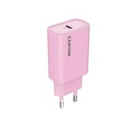 CANYON OnCharge 30CL 30W USB-C Wall Charger, Power Delivery Fast Charging, 1 puerto EU Plug Power Adapter Compact Travel Charger, Pink