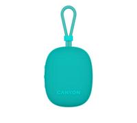CANYON OnMove 12 Altavoz Inalámbrico Portátil 5W IPX7 Impermeable Bluetooth 5.3 TWS Estéreo Emparejamiento 12 Horas Tiempo de Reproducción USB C Carga Rápida 1200mAh Batería Menta