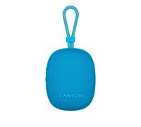 CANYON OnMove 12 Altavoz inalámbrico portátil de 5 W, IPX7 impermeable, Bluetooth 5.3, TWS estéreo, 12 horas de reproducción, carga rápida USB-C, batería de 1200 mAh, azul