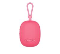 CANYON OnMove 12 Altavoz inalámbrico portátil de 5 W, IPX7 impermeable, Bluetooth 5.3, TWS estéreo, 12 horas de reproducción, carga rápida USB-C, batería de 1200 mAh, color rosa