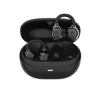 CANYON OWS Ear Clips Auriculares OnFlow 14 Negro, Auriculares Abiertos Bluetooth 5.4, Micrófono Dual, 6-7 h de reproducción, estuche de carga 300 mAh, diseño ligero