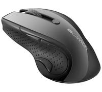 CANYON Ratón Óptico Inalámbrico con Sensor LED Azul, Negro