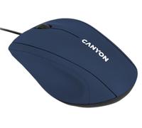 CANYON Ratón Óptico USB 1000dpi, Azul Zafiro