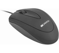 CANYON Ratón Óptico USB, 800 DPI, Negro