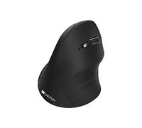 CANYON Ratón Vertical inalámbrico de 2,4 G, ergonómico y óptico, Ajustable, dpi hasta 1600-6 Botones, para Laptop, Escritorio, PC, MacBook, Color Negro