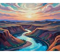 Canyon Rivers 3000 Piece Jigsaw Puzzles for Adults, Colourful, Challenging & Brainteasing Adult Puzzles 3000 Pieces Scenery, Fun jigsaws for The Whole Family 48x32 Inch