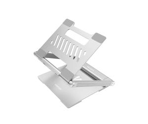 CANYON Soporte para ordenador portátil con concentrador USB C OnStand 2 6 en 1, HDMI 4K 60Hz, 2 puertos USB-A 3.0, USB-C 3.0, RJ45, carga PD de 100 W, soporte de aluminio giratorio de 360°, color