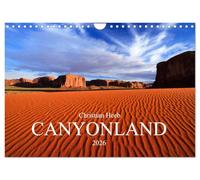 CANYONLAND USA Christian Heeb / UK Version (Wall Calendar 2026 DIN A4 landscape), CALVENDO 12 Month Wall Calendar: Four Corners Area