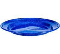 CAO C.A.O. -Vajilla Plato de chapa esmaltada-Color Azul-Altura 2,7 cm-Diámetro 24 cm, 2.7x24 cm