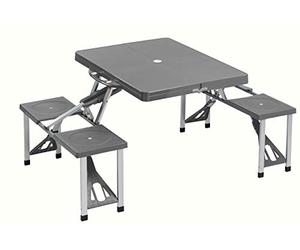 Cao Camping Picnic Mesa Maleta, Azul (Gris), 85 x 65 x 67 cm