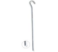 Cao Lot de 6 Piquets fils Fort en Acier galvanisé-Longueur 23 cm C.A.O. -Juego de 6 estacas de Alambre Extra Fuerte de Acero galvanizado-Longitud Diámetro Ø 7 mm