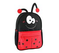 Cao - Mochila para niños (33 x 23 x 11 cm, 600D/PU 210D, poliéster, Juventud Unisex, 23 x 11 x 33 cm), Color Rojo y Negro