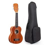 Caoba 21 Pulgadas Ukelele Uke Guitarra Hawaii De 4 Cuerdas Con Funda