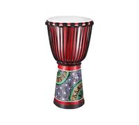 Caoba Yembé 10/12 Pulgadas Percusión Tambor de Piel de Cabra Tambor Djembe para Niños Djembe Drum Tallado Pintado a Mano Camping(Standard 10-inch D)