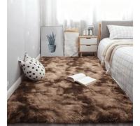 CAOBAOF Alfombras Infantiles 120 x 320 cm Peludas y Esponjosas Tapete Pelo Largo Carpet Extragrande para Sala de Estar Dormitorio, Alfombra Habitacion de Adolescente Niño y Niña, Marrón