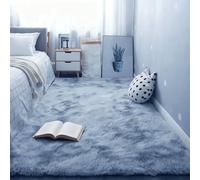CAOBAOF Alfombras Infantiles 190 x 330 cm Peludas y Esponjosas Tapete Pelo Largo Carpet Extragrande para Sala de Estar Dormitorio, Alfombra Habitacion de Adolescente Niño y Niña, Gris Claro