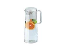 CAOJLjiaxiang-2012 Jarra Jarra de Agua de Vidrio de 1,35 l/1,8 l con Tapa y asa Jarra de Agua for refrigerador Jarra for té Helado y café Utensilios for Servir Bebidas Jarra de Agua(Clear,Small)