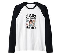 Caos Coordinador Mamá Divertido Mamá Vida Camiseta Manga Raglan