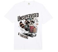 Caos de café Mapache sin supervisión y próspero Comfort Colors Adult Heavyweight T-Shirt