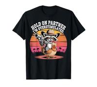 Caos de Pollo Divertido del Vaquero Mapache sobreestimulado Camiseta